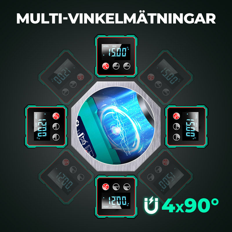 Vinklo™ | Magnetisk digital vinkelmätare med elektronisk lase