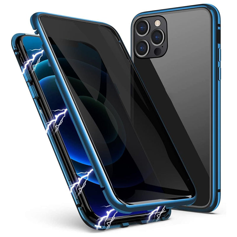 VisionLock™ | Dubbelsidigt Härdat Glas Helt Skyddande Telefonfodral