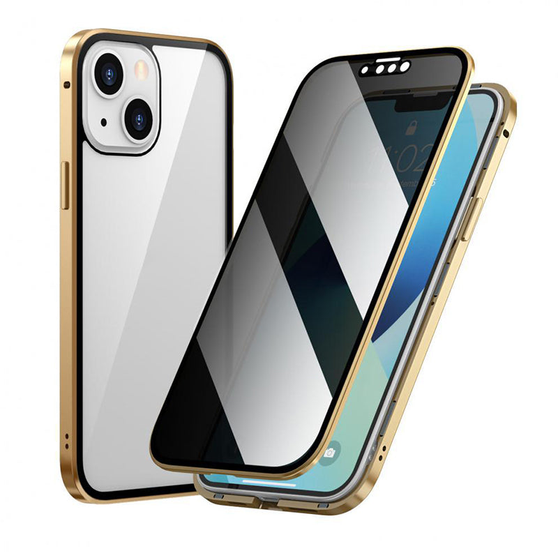 VisionLock™ | Dubbelsidigt Härdat Glas Helt Skyddande Telefonfodral
