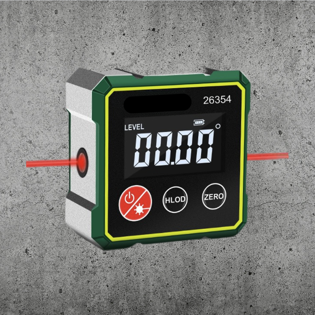 Vinklo™ | Magnetisk digital vinkelmätare med elektronisk lase