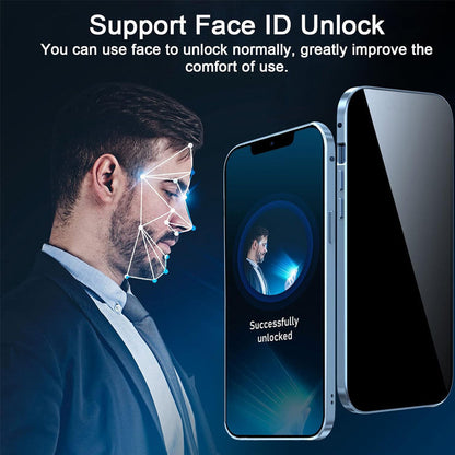 VisionLock™ | Dubbelsidigt Härdat Glas Helt Skyddande Telefonfodral