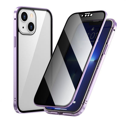 VisionLock™ | Dubbelsidigt Härdat Glas Helt Skyddande Telefonfodral